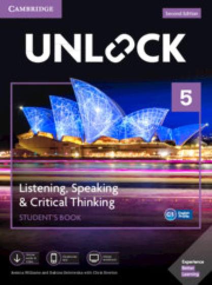 Imagem de Unlock 5 listen, speaking, crit think sb, mob app onl wb 2ed
