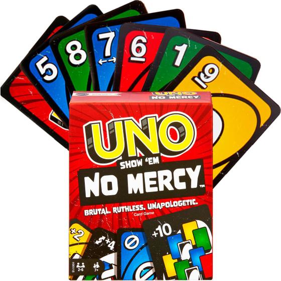 Imagem de Uno No Mercy Jogo De Carta Mattel Português Original