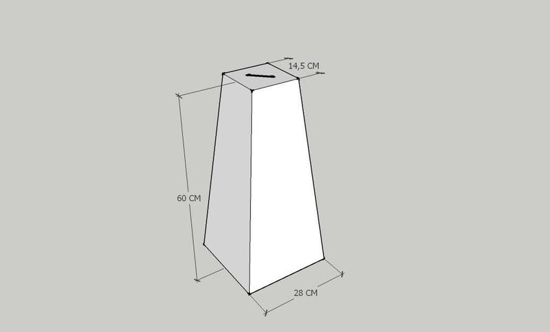 Imagem de Urna de Papelão 60 cm - Kit com 10 unidades