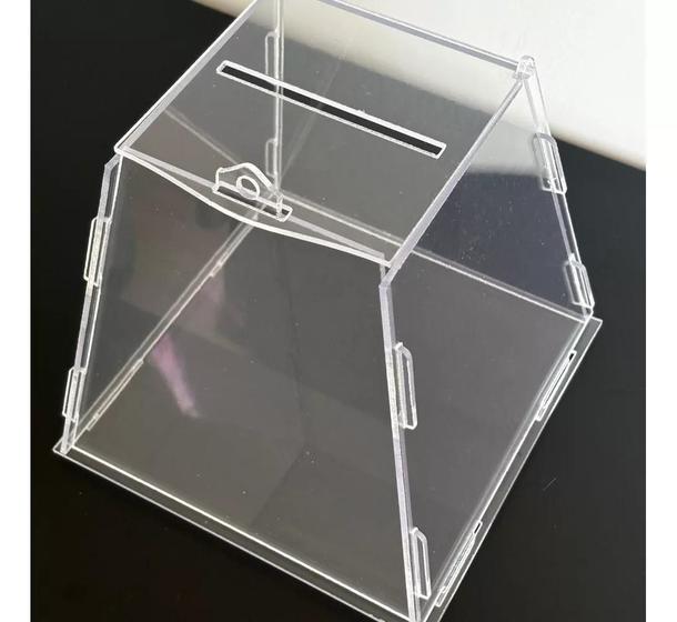 Imagem de Urna Pirâmide Em Acrílico Transparente