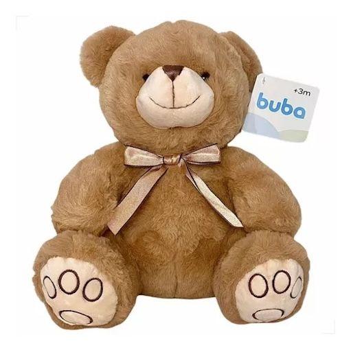 Imagem de Ursinho Carinho Marrom - Urso de Pelúcia 30cm - Buba