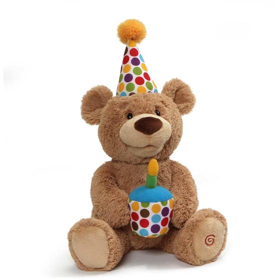 Imagem de Ursinho de Pelúcia GUND Happy Birthday - 25cm - Brinquedo Animado