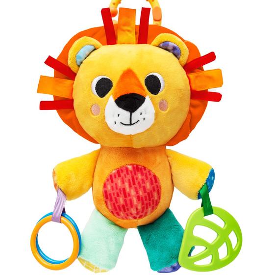 Ursinho de pelúcia para bebe mordedor vibra chocalho leao - Buba ...