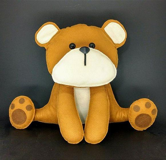 Imagem de Urso Bosque em Feltro - 01 Unidade - Pé de Pano - Rizzo Festas