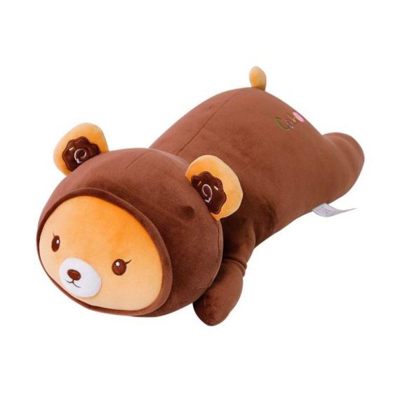 Imagem de Urso De Pelúcia Almofada Ursinho Macio Infantil Grande 50Cm - DM