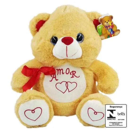 Imagem de Urso De Pelúcia Amor 29cm em Poliéster Fizzy - 7908204406662