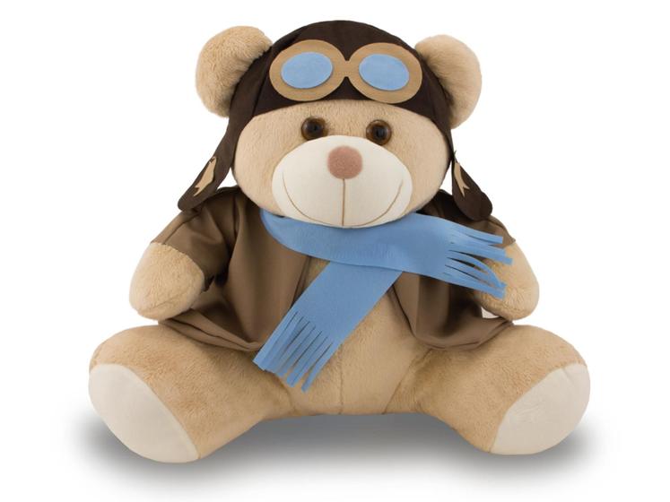 Imagem de Urso de Pelúcia Aviador 45cm Decoração de Festas