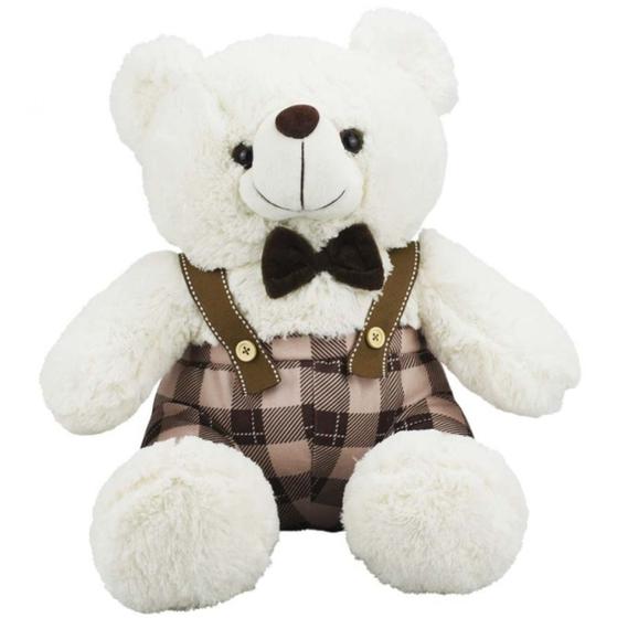 Imagem de Urso de Pelúcia com Gravata e Suspensório 22 cm - Fofy Toys