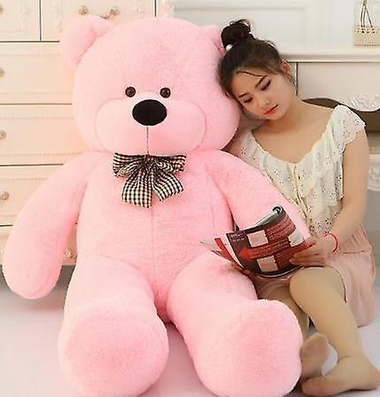 Imagem de Urso de Pelúcia Rosa Gigante 80cm - Brinquedo de Pelúcia para Abraçar