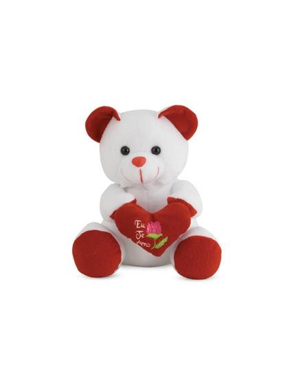 Imagem de Urso De Pelúcia Vermelho Eu Te Amo 20 Cm Antialérgico