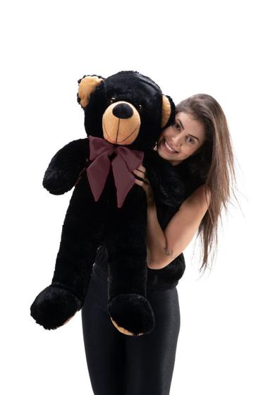 Imagem de Urso Gigante Grande Pelúcia Teddy 110cm Preto