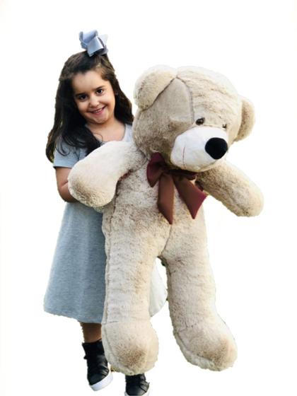 Imagem de Urso Gigante Grande Pelúcia Teddy 90cm Avelã