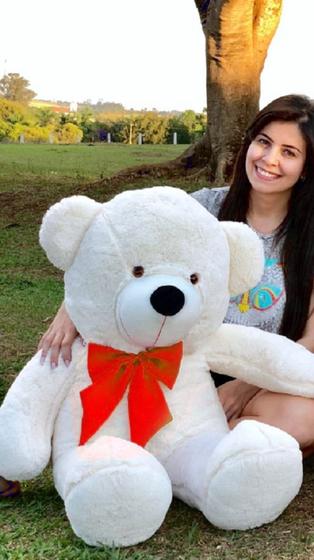 Imagem de Urso Gigante Pelúcia Grande Teddy 1,10 Metro - LAÇO PERSONALIZADO - Varias Cores