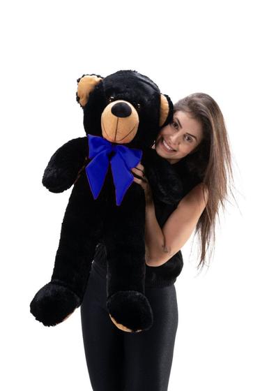 Imagem de Urso Gigante Pelúcia Grande Teddy 90 cm Macio com Laço - Lavi Baby Store