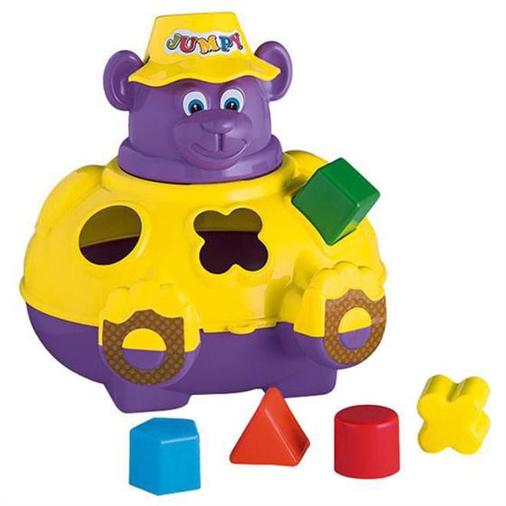 Imagem de Urso Jumpy Didático Tateti 702 6 Peças Com Formas Para Encaixar