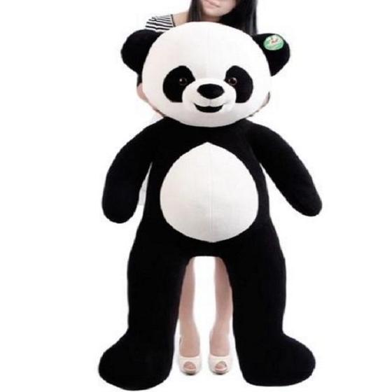 Imagem de Urso Panda De Pelúcia Grande 1,20 Mts 120cm Natal Ano Novo