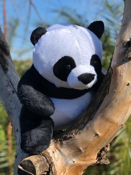 Imagem de Urso Panda Pelúcia 35cm Infantil Decoração Festa Brincar