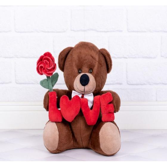 Imagem de URSO PELUCIA TEDDE 22 cm - LOVE VERMELHO