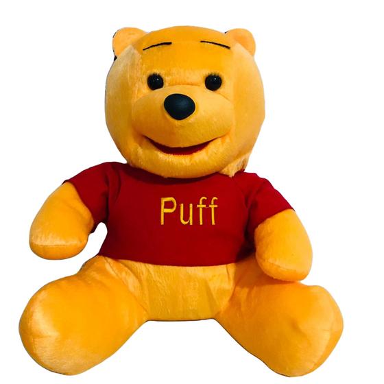 Imagem de Urso Puff De Pelúcia Macia 45 Cm - Turma Do Urso Puff