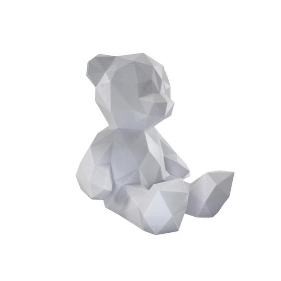 Imagem de Urso Teddy Low Poly Geométrico Decoração 3D