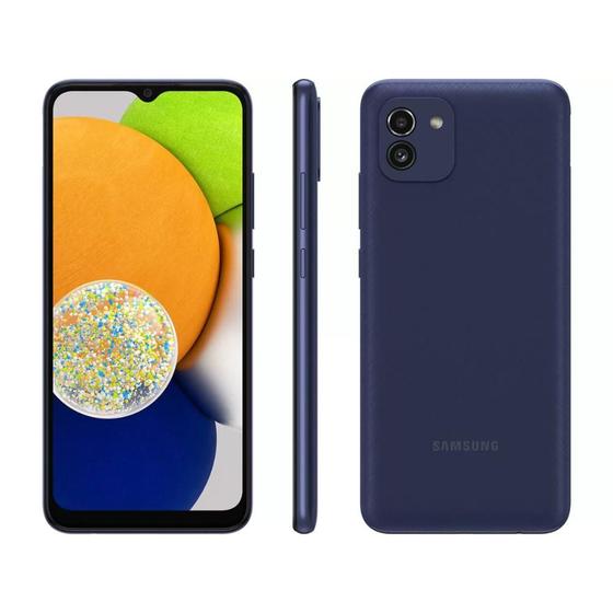 Usado: Samsung Galaxy A03 64 GB Azul - Excelente Imagem de Usado: Samsung Galaxy A03 64 GB Azul - Excelente