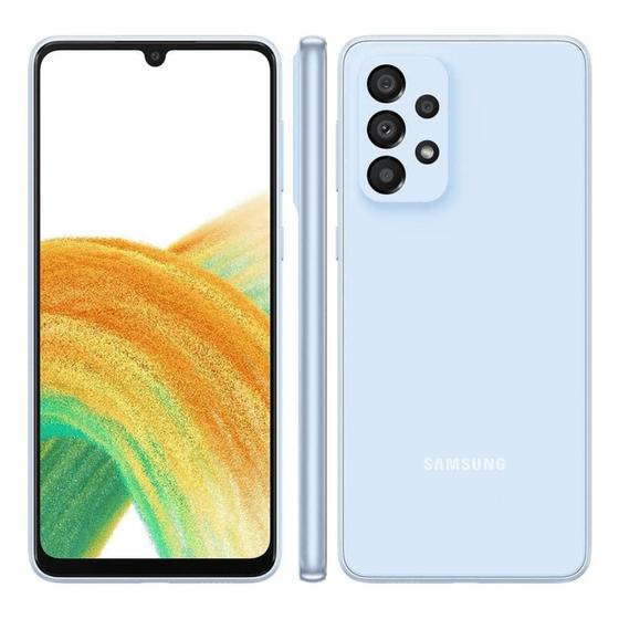 Usado: Samsung Galaxy A33 128GB Azul - Muito Bom Imagem de Usado: Samsung Galaxy A33 128GB Azul - Muito Bom