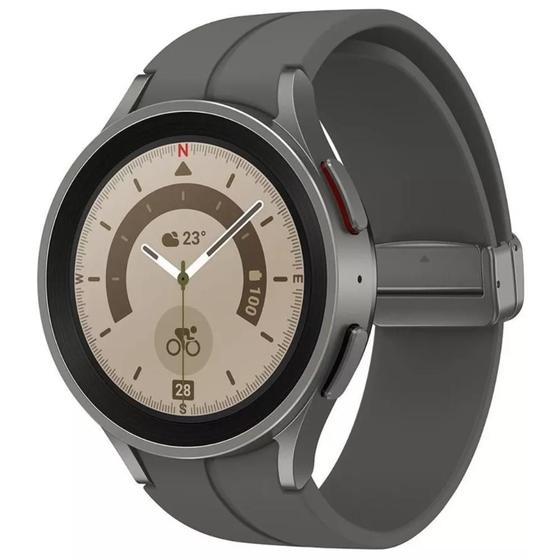 Usado: Samsung Galaxy Watch 5 PRO 45MM Titânio - Excelente Menor preço em Usado: Samsung Galaxy Watch 5 PRO 45MM Titânio - Excelente