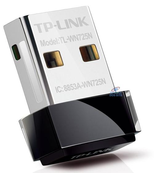 Imagem de USB Adaptador Wi-Fi TP-Link TL-WN725N Nano - 150Mbps