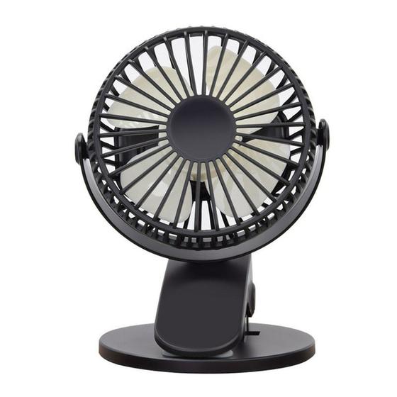 Imagem de USB Carregador Ventilador Portátil Mini Desktop Clip Fan 360 Degr