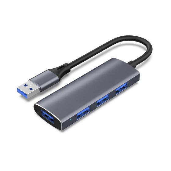Imagem de USB Hub 4 portas USB 3.0/2.0 Adaptador de hub de dados Divisor de cabo de extensão de hub