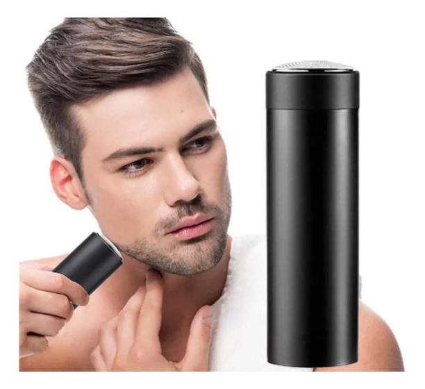 Imagem de USB Recarregável Mini Barbeador Elétrico Portátil Para Homens