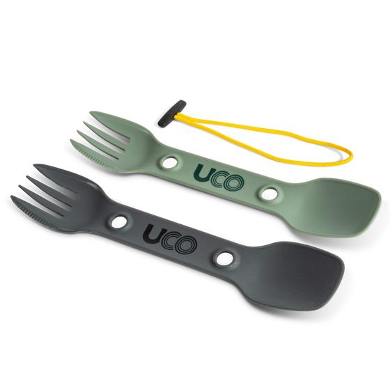Imagem de Utensílio UCO Nylon Utility Spork Camping - Colher, Garfo e Faca (Pacote com 2)