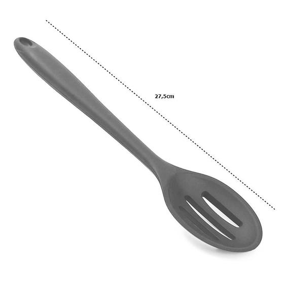 Imagem de Utensílios Cozinha Em Silicone Concha Espátula Escumadeira