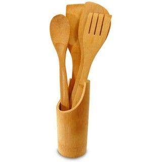 Imagem de UTENSÍLIOS DE COZINHA COM SUPORTE EM BAMBU Livon