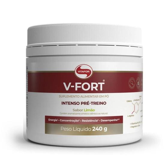 Imagem de V-Fort Pré Treino com Creatina Vitafor 240g