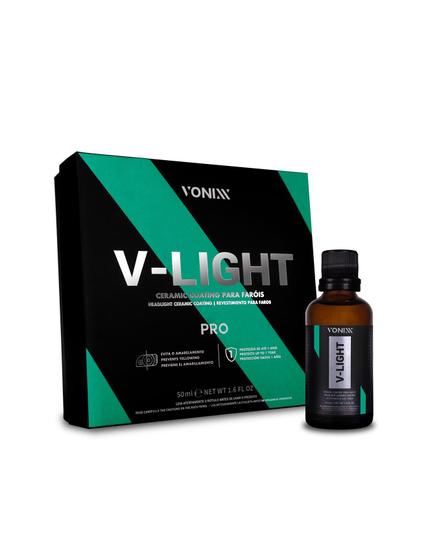V-Light Pro Vitrificador de Farois Vonixx 50ml Menor preço em V-Light Pro Vitrificador de Farois Vonixx 50ml
