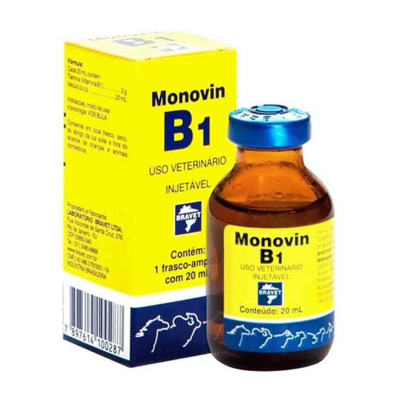 Imagem de V Monovin B1 Injetavel 20ml - Bravet