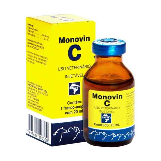 Imagem de V Monovin C Injetavel 20ml - Bravet