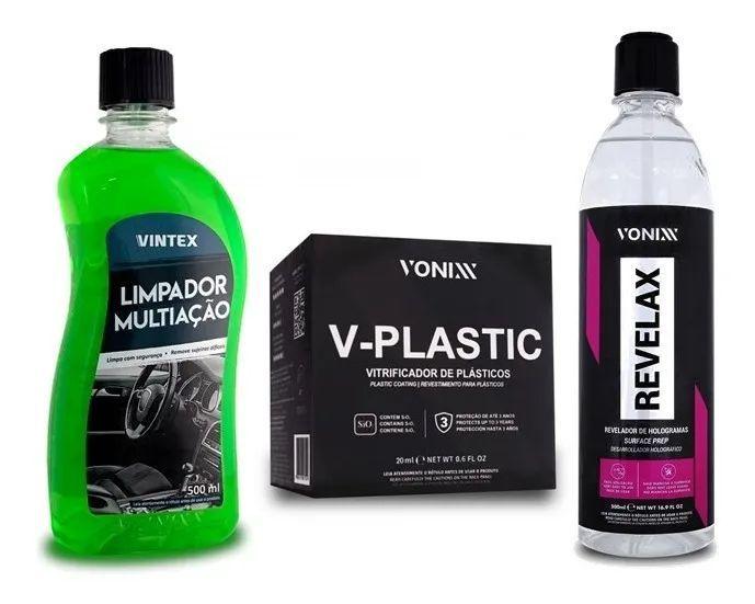 Imagem de V-plastic Vitrificador + Revelax + Apc Kit Completo Vonixx
