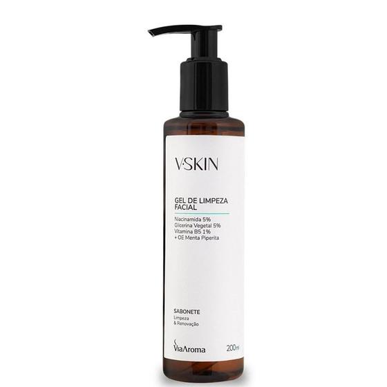 Imagem de V.Skin Sabonete Gel De Limpeza Facial Via Aroma  200 ml