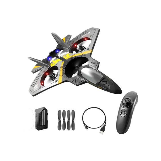 Imagem de V17 Drone Glider Fighter Modelo Controle Remoto Boy Toy Plane