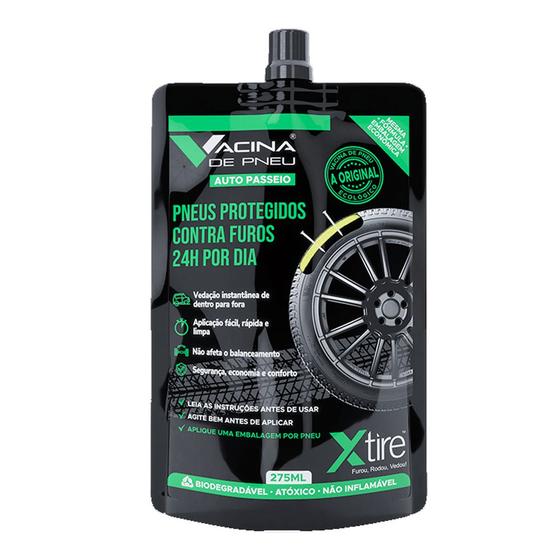 Imagem de Vacina Pneu Auto Passeio Xtire Selante Reparo Pneus Preventiva Anti-furos