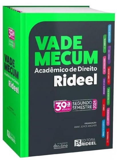 Vade Mecum Acadêmico De Direito Rideel 2024 - 39ª Edição - 2º Semestre (2024) Menor preço em Vade Mecum Acadêmico De Direito Rideel 2024 - 39ª Edição - 2º Semestre (2024)