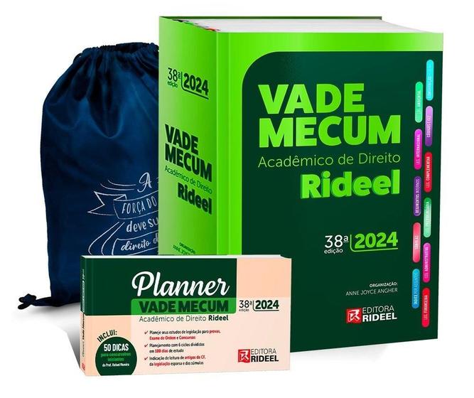 Imagem de Vade mecum acadêmico de direito rideel - 38 edição - 2024 + planner de estudos