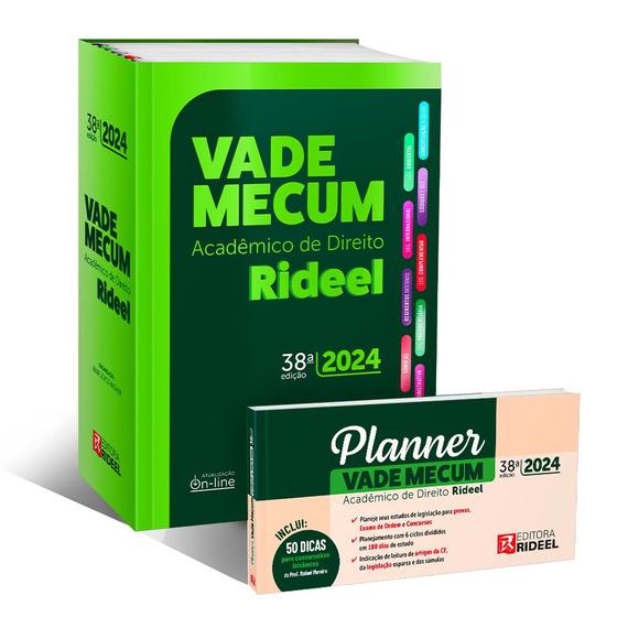 Vade Mecum Acadêmico de Direito Rideel 38ª Edição - 2024 + Planner de Estudos - RIDEEL EDITORA ( BICHO ESPERTO ) Menor preço em Vade Mecum Acadêmico de Direito Rideel 38ª Edição - 2024 + Planner de Estudos - RIDEEL EDITORA ( BICHO ESPERTO )