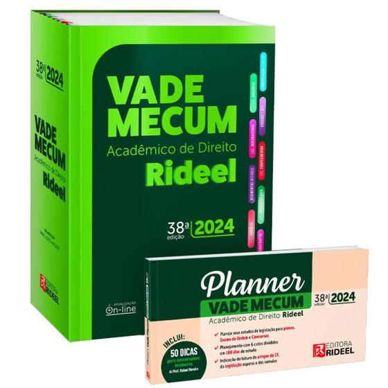 Imagem de Vade Mecum Acadêmico Direito Rideel 38ª Edição 2024 - EDITORA RIDEEL