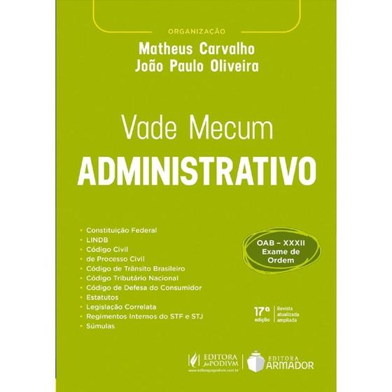 Imagem de Vade mecum administrativo 17 ed