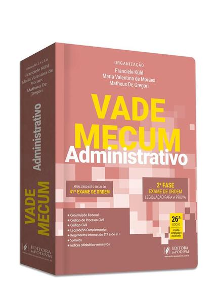 Imagem de Vade Mecum Administrativo - 41º Exame de Ordem - Juspodivm