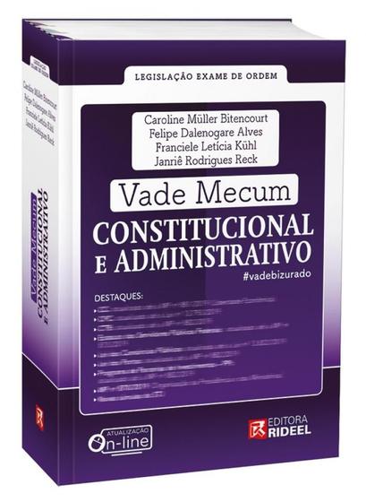 Imagem de Vade Mecum Administrativo e Constitucional - 22ª Edição (2019) - Rideel