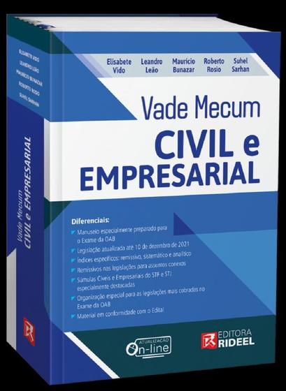 Imagem de Vade mecum civil e empresarial - 1a edicao/2022 - RIDEEL EDITORA ( BICHO ESPERTO )